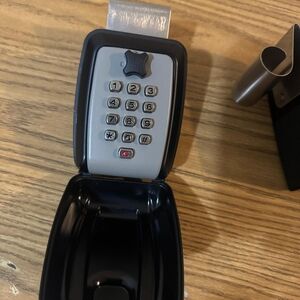 Secure Black and Gray Keypad Lock Box